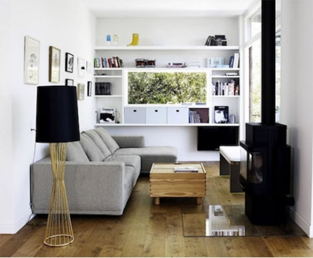Living pequeño y moderno