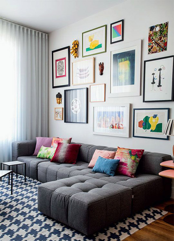 7 ideas para decorar los muros de tu living Decoracion