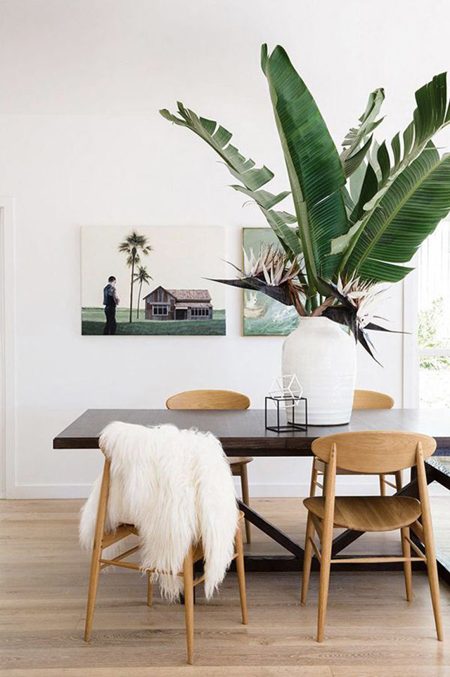 Comedores: tendencias 2016 Decoracion contemporanea con mesas tronco