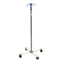 MEDICALTEC - Porta suero 4 patas 4 ganchos