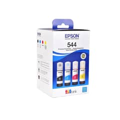 EPSON - Tinta 544 Pack 4 Colores Negro Cian Magenta Amarillo - Negro