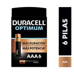 DURACELL - Pila alcalina optimum blíster AAAx6 / Superstore