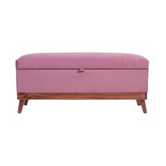 GENERICO - Banqueta con Baúl Incy Palo de Rosa120x50x40 cm de Máxima Design