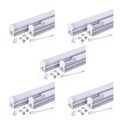 HB LEDS - Pack 5 Tubos LED T5 Con Base 5W 30cm Frío