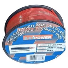 GOODCAR - 100 METROS DE CABLE AUTOMOTRIZ 14 AWG ROJO