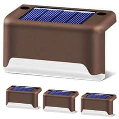 MIABU - Foco Solar exterior balcón escaleras bordes Pack x 4