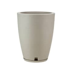 FLORIDIS - MACETERO BEIGE AMSTERDAM 44CM ALTO CON PLATO