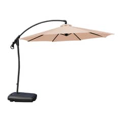 SPACE HOME - Quitasol lateral beige con base reforzada