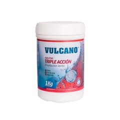 VULCANO - Cloro En Tabletas Triple Acción Para Piscinas 1 Kg