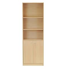 MOBIKIT - Librero 6 Niveles 60 con Puerta Carvalo