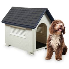 PETWOOW - Casa Para Perros Mascota 82x54x71 Duke Color Gris