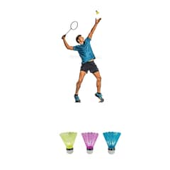 DRB - Set De 3 Plumillas Plásticas Para Badminton