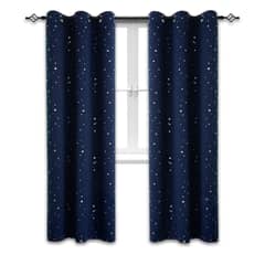 CASATUA - Cortina Niña Niño Semi Blackout Un Paño 140x220cm - Azul marino