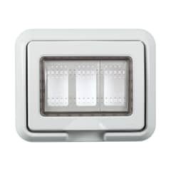 BTICINO - Placa 3 Puestos Magic/Matix Ip55 S/Adaptador