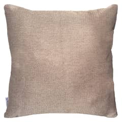 ELIZABETH PEPER - COJIN DECORATIVO DISEÑO LINO BEIGE OSCURO 50X50 RELLENO
