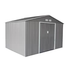 IGPRO - Bodega de Jardín mas kit base de piso 15,83 m2 GRIS