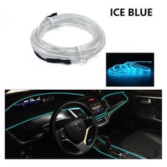 GENERICO - Hilo Neon Decorativo Luz Led 3M Interior Auto Tuning ICEBLUE
