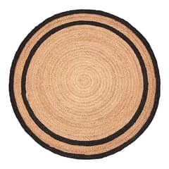 BAZHARS - Alfombra Redonda Yute 150X150 cm Nav Bk 735