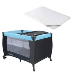 BBQOOL - Cuna Playard Lyra Blue + Colchón