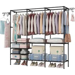 TNAKIEX - Perchero de Pie Organizador de Metal para Organizador de Ropa