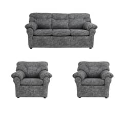 MUEBLES AMERICA - Living América 311 Cuero Auris Gris