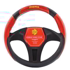 MOMO - Cubre Volante Universal de Auto 008 Negro/rojo MASW8R
