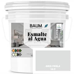 BAUM - TINETA PINTURA ESMALTE AL AGUA - GRIS PERLA 16-T