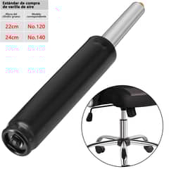 AIZO - 20cm Pistón De Gas Silla De Oficina Universal Para Toda Silla-