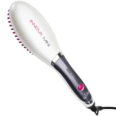 GAMA - Cepillo Alisador Caliente Innova Mini Nano Silver Cerámica Modela