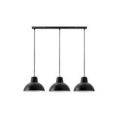BP - Lámpara Colgante Loft 3 Luces Negro