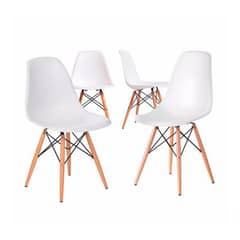 CORI CORI - Pack 4 Sillas Eames Replica Blancas