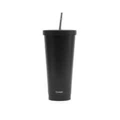 SIMPLIT - Vaso Térmico Tumbler 750ml Tapa y Bombilla Morado - Negro