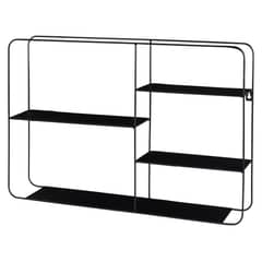 ATMOSPHERA - REPISA METAL NEGRA 57X40X10CM