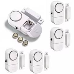 GENERICO - Pack 5 Alarmas Sensor Magnético Para Puertas Y Ventanas 90db