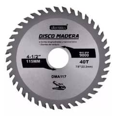 LISM - Disco De Sierra Circular 4 1/2'' 40 Dientes Melamina Esmeril DMA117