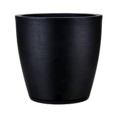 FLORIDIS - MACETERO NEGRO AMSTERDAM 45CM ALTO CON PLATO