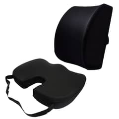 HOWELL - Cojin Lumbar Viscoelástico Asiento + Cojin Espalda