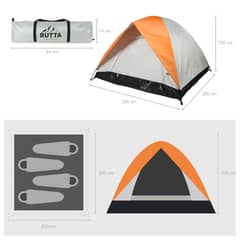 RUTTA - Carpa 4 Personas Camping Outdoor Blanca