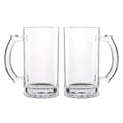 ALLEGRA - Set 2 Vasos Vidrio Cerveceros Shoperos Hannover 500cc