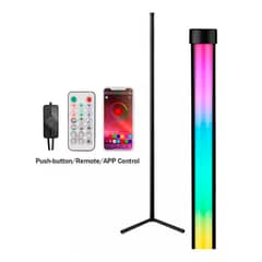 ESHOPANGIE - Lamparas De Pie Moderna Led De Esquina Rgb Control App
