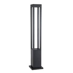 HB LEDS - Apliqué Piso LED Exterior 80cm Negro 10W Cálido