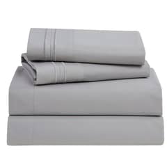 CASATUA - Sabana 1800 Hotel Ultra Suave + FundaBordada - Gris - 2 plazas
