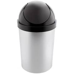 REYPLAST - Basurero Metalizado Magaly Con Tapa Vaiven 9 Lts