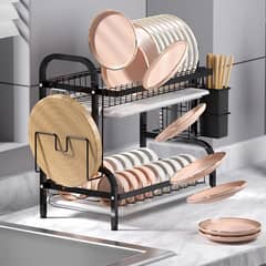CHEFCHOICE - Secador Escurridor De Platos Loza Vajilla 2 Niveles Secaplato Cocina