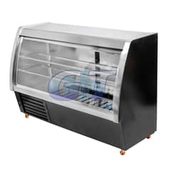GENERICO - Vitrina Refrigerada Vidrio Semi Curvo 1mt 50cms