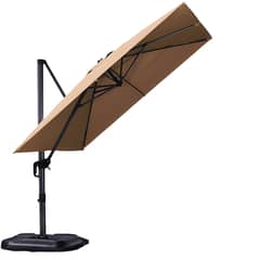 VINCENZI - Quitasol para terraza Lateral 360 Khaki