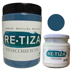 RETIZA - 1 KILO PINTURA AZUL PETROLEO + ACAB. 240 ML