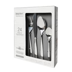 DANNY HOME - Set de 24 Cubiertos Acero Inoxidable Titanium Coated