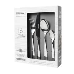 DANNY HOME - Set de 16 Cubiertos Acero Inoxidable Titanium Coated