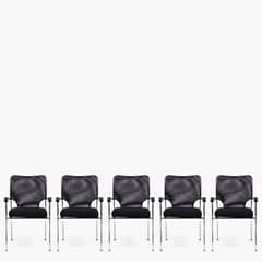 FORM OFFICE - Pack 5 Sillas Visita Strong Negro Form